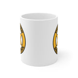 THERE'S A NEW SHERIFF IN TOWN - Funny Cowboy Cop Star Badge coffee tea ceramic mug