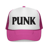 PUNK - music lover hardcore metal thrash rock n roll font funny Mesh Trucker Cap