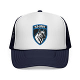 K9-Unit - German Shepherd Badge Logo Law Enforcement Mesh Trucker Cap