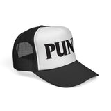 PUNK - music lover hardcore metal thrash rock n roll font funny Mesh Trucker Cap