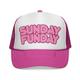 Sunday Funday - Retro Beach & Pool Party Summertime Hat Fun Mesh Trucker Cap