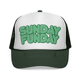 Sunday Funday - Retro Beach & Pool Party Summertime Hat Fun Mesh Trucker Cap
