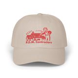 P.D.M. Contractors - True Crime Business Card PDM Pogo Clown Logo Embroidered Dad Hat