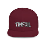 TINFOIL - Hat Funny Conspiracy Theory Pun Alien UFO Lover Punny Sarcastic 6 Panel Flat Snapback Cap