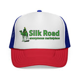 SILK ROAD Anonymous Marketplace Camel Logo - hacker crypto dark web Mesh Trucker Cap