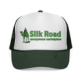 SILK ROAD Anonymous Marketplace Camel Logo - hacker crypto dark web Mesh Trucker Cap