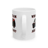 WHOSE TEAM ARE YOU ON ? - 80's TV  1983 Black Van Action Series Retro - 11 oz. mug