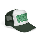 Sunday Funday - Retro Beach & Pool Party Summertime Hat Fun Mesh Trucker Cap