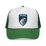 K9-Unit - German Shepherd Badge Logo Law Enforcement Mesh Trucker Cap