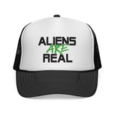 Aliens are Real - Funny UFO Exist Outer Space sci-fi Visitor Mesh Trucker Cap