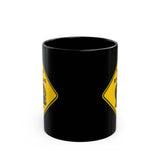 YIELD TO REPTILIANS - Funny UFO Conspiracy Theory Alien Believer coffee tea ceramic mug