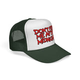 DON'T FEED ME AFTER MIDNIGHT - funny retro 80s 90s humor Mesh Trucker Cap