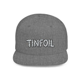TINFOIL - Hat Funny Conspiracy Theory Pun Alien UFO Lover Punny Sarcastic 6 Panel Flat Snapback Cap