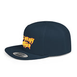 Hell Yeah Brother - 80s pop Culture Wrestling Quote USA bro Retro Throwback 6 Panel Flat Snap Back Hat