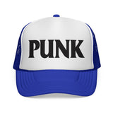 PUNK - music lover hardcore metal thrash rock n roll font funny Mesh Trucker Cap