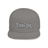 TINFOIL - Hat Funny Conspiracy Theory Pun Alien UFO Lover Punny Sarcastic 6 Panel Flat Snapback Cap