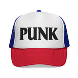 PUNK - music lover hardcore metal thrash rock n roll font funny Mesh Trucker Cap