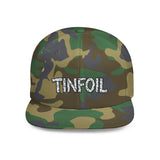 TINFOIL - Hat Funny Conspiracy Theory Pun Alien UFO Lover Punny Sarcastic 6 Panel Flat Snapback Cap