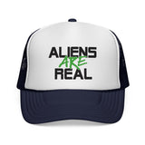 Aliens are Real - Funny UFO Exist Outer Space sci-fi Visitor Mesh Trucker Cap
