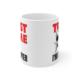 TRUST ME I'M A LAWYER - funny retro shark graphic sarcastic legal advice ceramic coffee or tea mug
