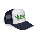 SILK ROAD Anonymous Marketplace Camel Logo - hacker crypto dark web Mesh Trucker Cap