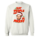 EAT PEOPLE AND BE MERRY - "Santa Dahmer Christmas Sweater" -  Crewneck Sweatshirt