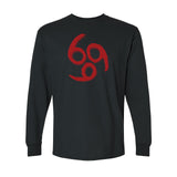 666 - Satanic Devil Child Mark Number of Beast - long sleeve t-shirt