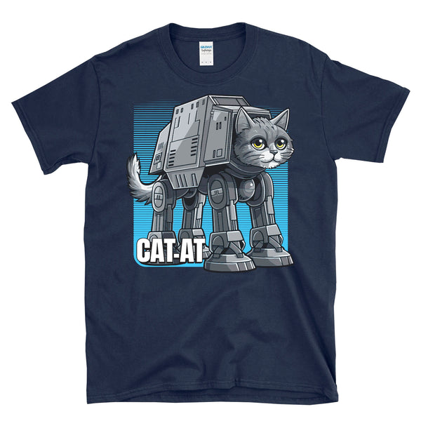 CAT-AT - Sci-Fi Cat Robot Space Movie Parody  - T-Shirt