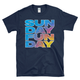 SUNDAY FUNDAY - Retro Sunset Vintage Beach Party - T-Shirt