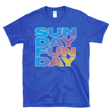 SUNDAY FUNDAY - Retro Sunset Vintage Beach Party - T-Shirt