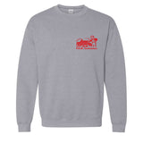 P.D.M. CONTRACTORS - Serial Killer PDM Business Card Logo (2 sided) -  Crewneck Sweatshirt