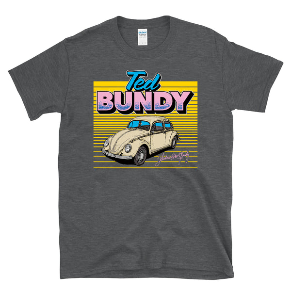 TED BUNDY SIGNATURE RACING - Serial Killer Beetle Race Car - T-Shirt