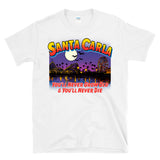 SANTA CARLA PIER VAMPIRE BATS - You'll Never Grow Old You'll Never Die Horror Movie Tourist -  T-shirt