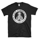 SAN ANDREAS PROTECT US FROM OUR FAULTS - Saint Andrew CA Earthquake Fault Line Pun - T-shirt