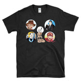 HOLLYWOOD MONSTERS - painting by John Wayne Gacy Serial Killer Artwork Freddy Dracula Wearwolf Jason Frankenstein - T-Shirt