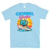 CHANNEL SURFER - Vintage Retro Surfing Television Beach Sunset Pun  - T-Shirt