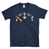 OUT OF GAS - Empty Fuel Gauge Tank Funny Tired - T-shirt