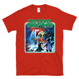 SEASONS GREETINGS - Alien Santa Claus UFO Abduction Holiday Christmas  - T-Shirt