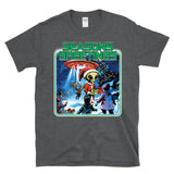 SEASONS GREETINGS - Alien Santa Claus UFO Abduction Holiday Christmas  - T-Shirt