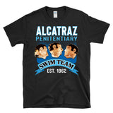ALCATRAZ PENITIENTARY SWIM TEAM - 3 Paper Mache Escape Convict Heads True Crime San Francisco Bay Prison - T-Shirt