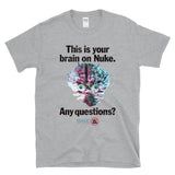 THIS IS YOUR BRAIN ON NUKE. ANY QUESTIONS? - Sci-fi Cult 90s Retro 80s Movies - T-Shirt