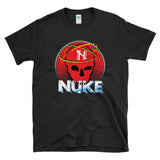 NUKE CULT - Retro 80s Sci Fi Action Movie Drug Logo - T-Shirt