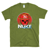 NUKE CULT - Retro 80s Sci Fi Action Movie Drug Logo - T-Shirt