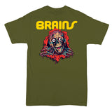 BRAINS - Tarman Zombie Skateboarding  Ripper Living Dead Sk8 Mash Up - T-Shirt