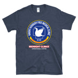 HAIGHT ASHBURY FREE MEDICAL CLINIC - Midnight Climax MKUltra cia top secret parody T-Shirt