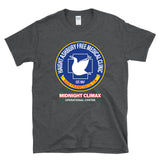 HAIGHT ASHBURY FREE MEDICAL CLINIC - Midnight Climax MKUltra cia top secret parody T-Shirt