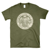 BOHEMIAN GROVE - Owl Shrine Club Logo Weaving Spiders Come Not Here T-Shirt