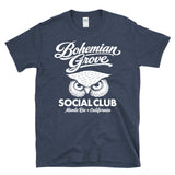 Bohemian Grove Social Club - Owl Logo Secret Society Monte Rio T-Shirt