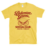 Bohemian Grove Social Club - Owl Logo Secret Society Monte Rio T-Shirt