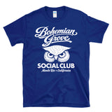 Bohemian Grove Social Club - Owl Logo Secret Society Monte Rio T-Shirt